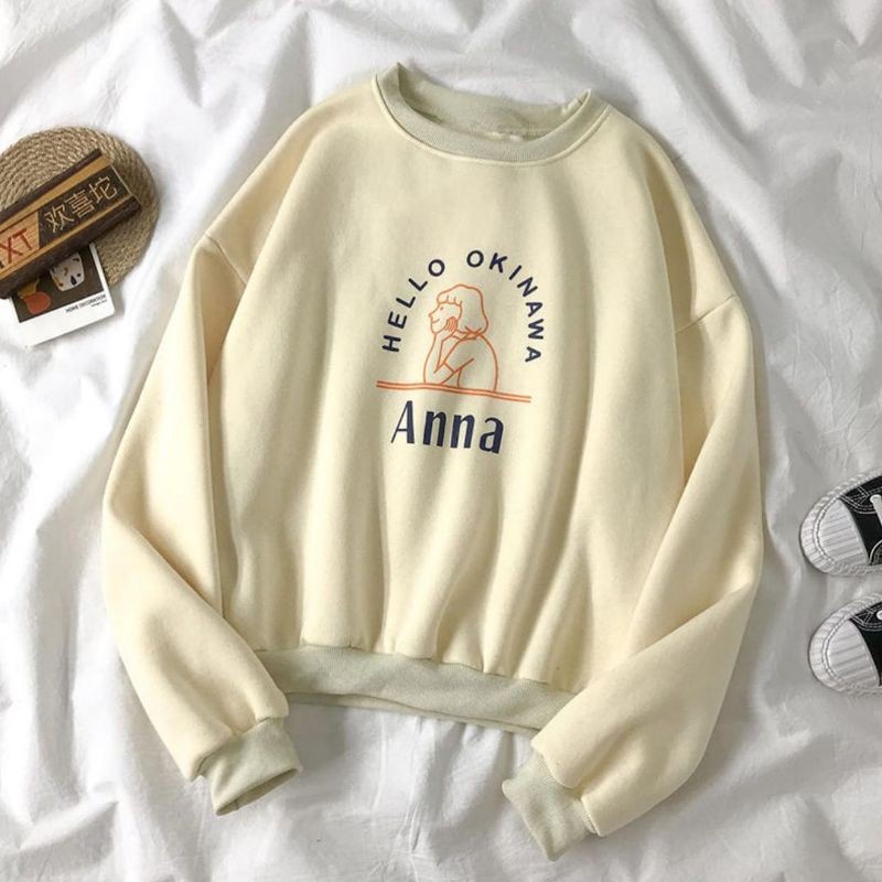 Túi xách Hello KINAWA SWEATER - BASIC SWEATER OVERSIZE ANNA SWEATER CREWNECK cho nữ
