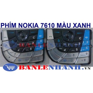 PHÍM NOKIA 7610 MÀU XANH