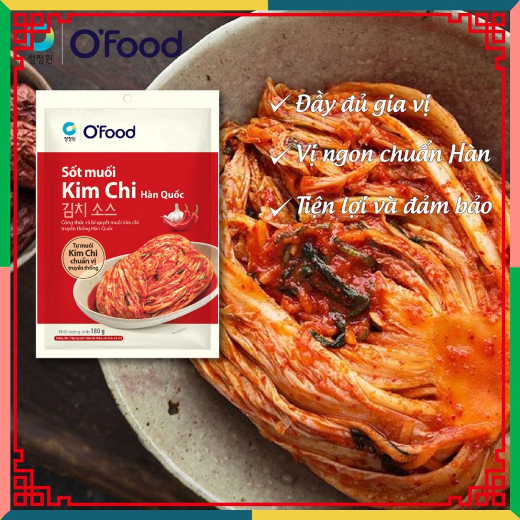 HOT LIKE Sốt làm kim chi O'food gói 180g, chuẩn vị Hàn Quốc