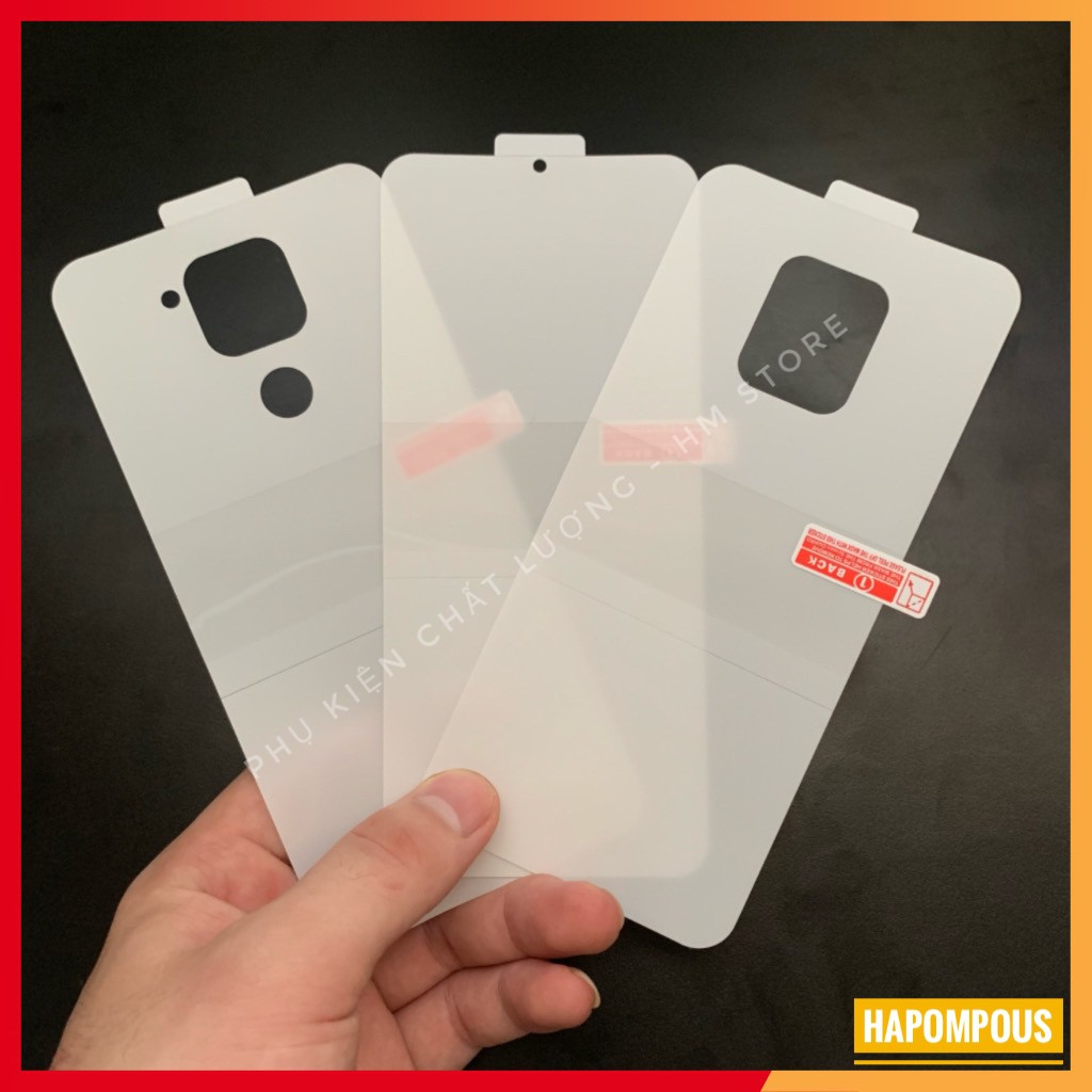 Miếng Dán PPF 3 Lớp Redmi Redmi 10x (4G,5G) / Redmi Note 9, Loại tốt