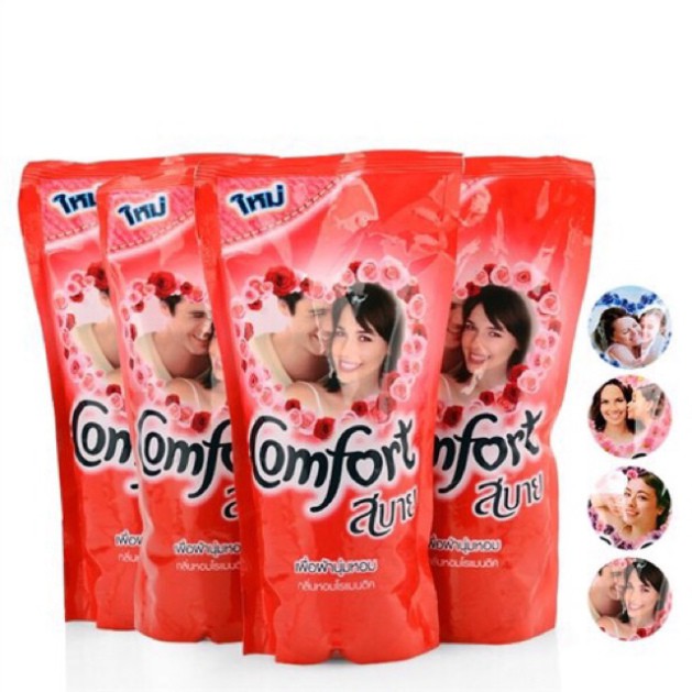 Nước xả vải Comfor Thái Lan túi 580ml các màu