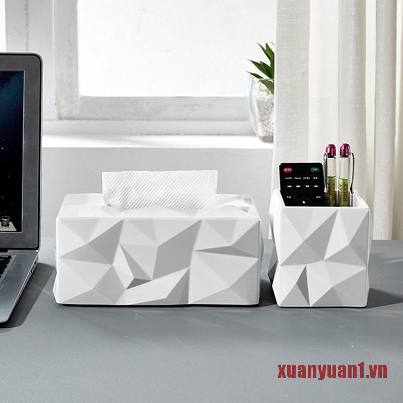 XUAN Home desktop remote control storage box tissue box creative home decoratio