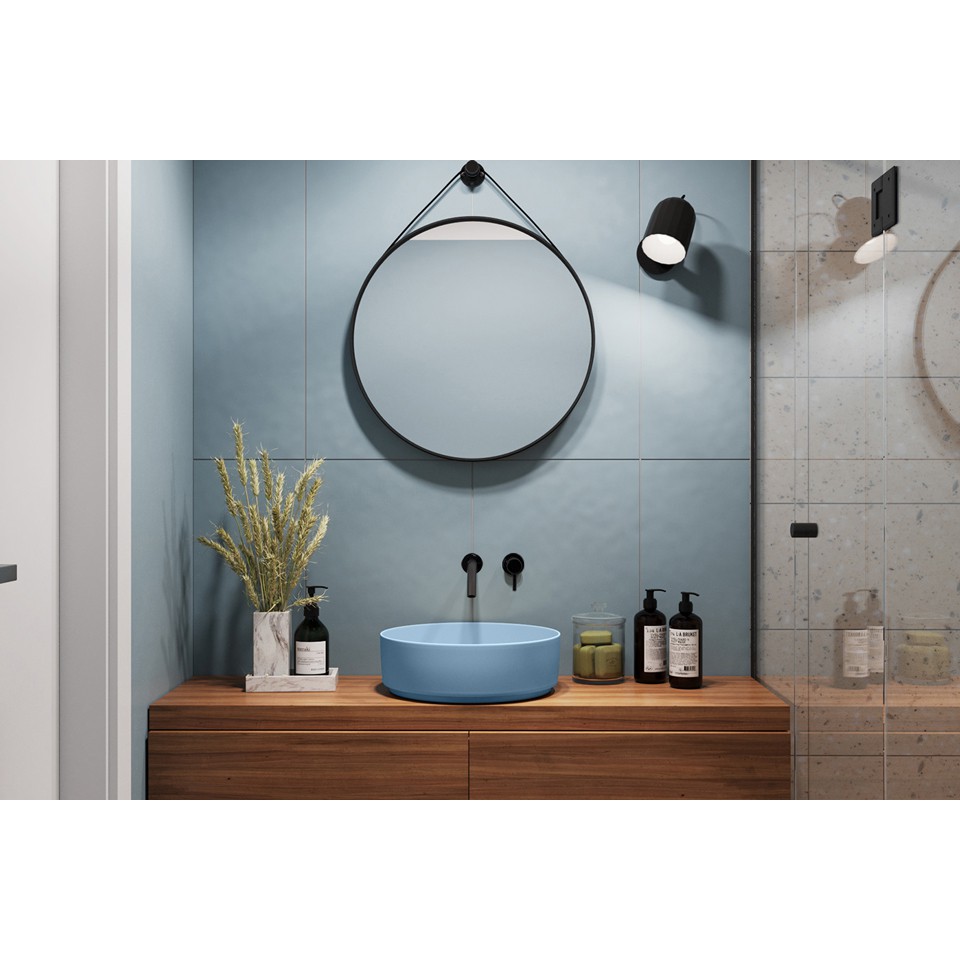 Chậu sứ màu-lavabo để bàn Kanly SU525