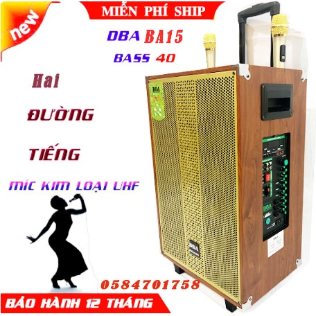 LOA KÉO DBA 1209 - ÂM THANH SIÊU HAY, CÔNG SUẤT 300W, TÍCH HỢP BLUETOOTH VÀ KARAOKE, THÍCH HỢP CHO CÁC HOẠT ĐỘNG NGOÀI T