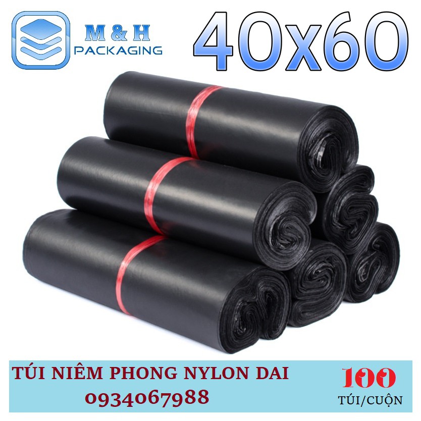 ⚡️[40x60cm] Túi nilon, Túi niêm phong, Túi gói hàng, Túi PE, Túi tiện lợi, Túi nilon dai, bao bì gói hàng keo dán miệng