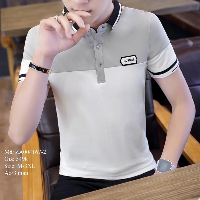 Áo thun nam cổ bẻ ngắn tay, Áo thun polo nam phong cách hàn quốc MURADFASHION TB113