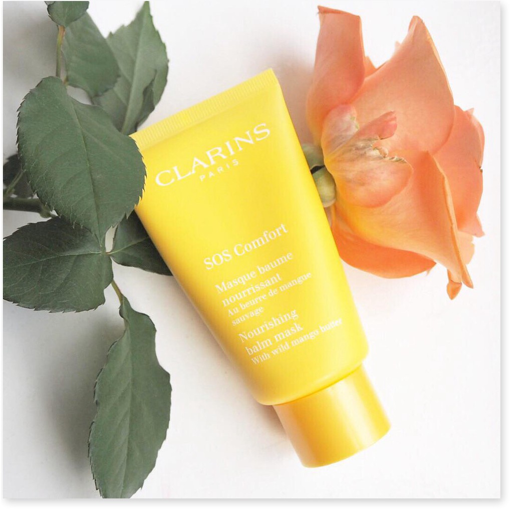 [Mã chiết khấu giảm giá mỹ phẩm chính hãng]  Mặt Nạ Clarins Sos Comfort Nourishing Balm Mask With Wild Mango Butter 5ml