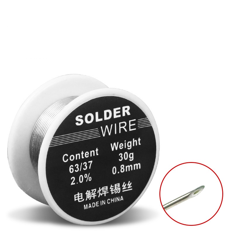 Cuộn Dây Hàn 0.8mm 30g 63 / 37 Lõi Thiếc Chịu Nhiệt Độ Cao