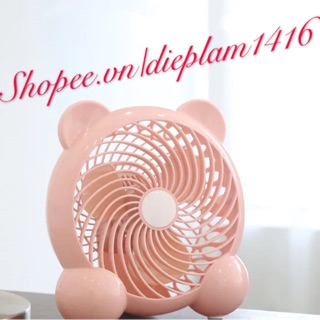 Quạt Mini USB hình gấu cute