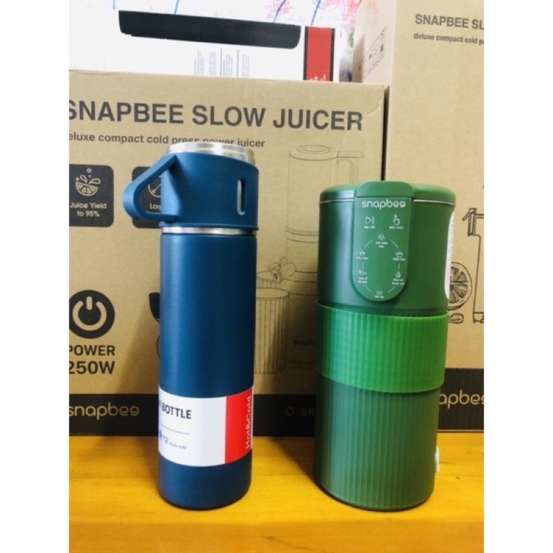 Bình giữ nhiệt 500ml cao cấp Snapbee inox 304 chống gỉ quai cầm tiện lợi