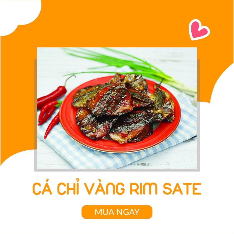 Cá Chỉ Vàng Rim Cay hũ 250gr - Đồ Ăn Vặt Hà Nội