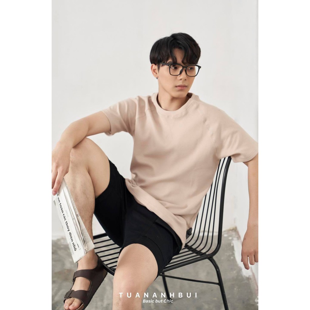 A2075 - Áo phông trơn cổ chần chỉ V | BigBuy360 - bigbuy360.vn