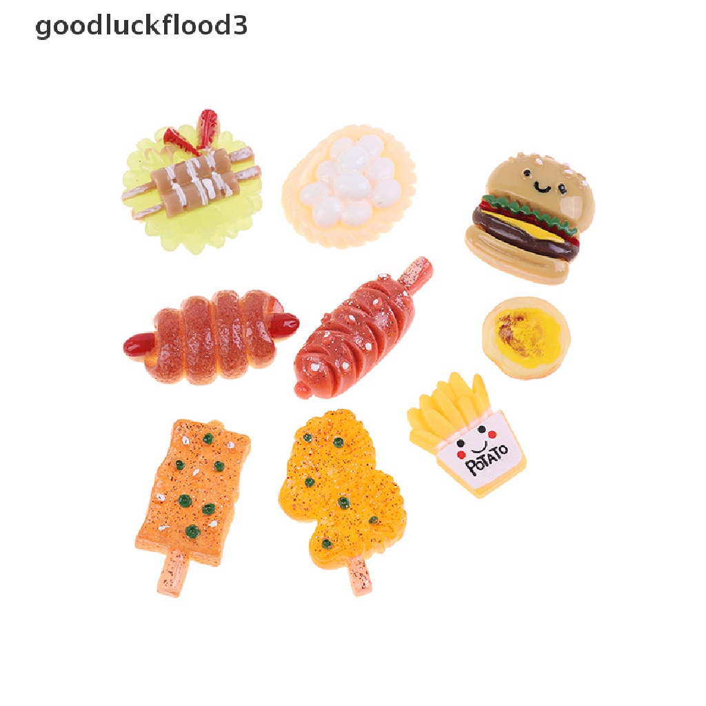Set 5 Đồ Ăn Vặt Bằng Nhựa Resin Tỉ Lệ 1: 12 Dành Cho Nhà Búp Bê
