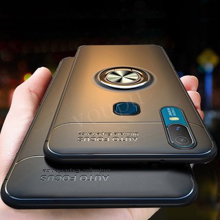 Ốp lưng nhám có nhẫn móc cho điện thoại Vivo Y11 2019