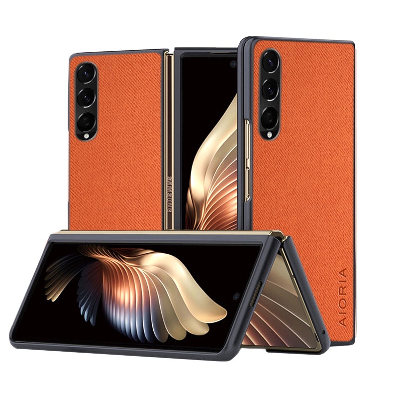 Ốp Bao Da Điện Thoại Trọng Lượng Nhẹ Màu Trơn Đơn Giản Cho samsung galaxy z fold 4 fold3 5g z fold 4 Ốp