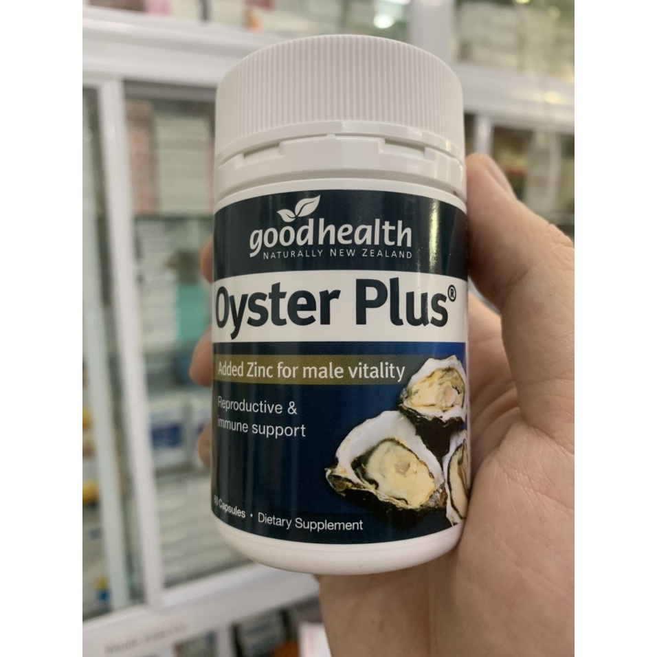 Tinh chất hàu New Zealand Good Health Oyster Plus tăng cường sinh lý nam giới hộp 60v