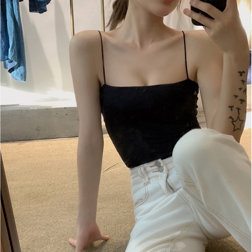 Áo Bra Nữ 2 Dây Sợi Bún Ôm Body Sang Chảnh B01