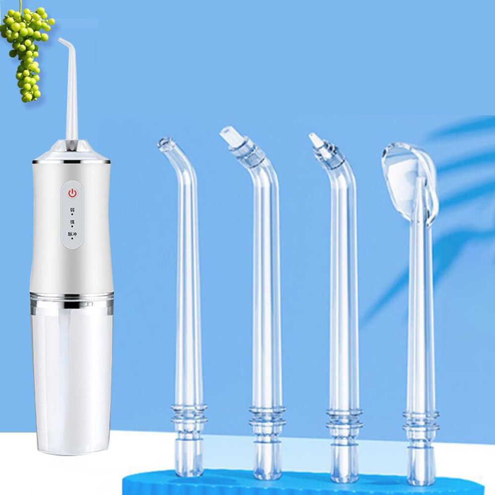 Máy Tăm Nước Cầm Tay Oral Irrigator Thế Hệ Mới 2021 - Dòng Máy Tăm Nước Nha Sĩ Khuyên Dùng  - Tặng 4 Đầu Chuyên Dụng