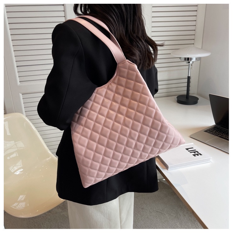 Túi Tote Đeo Vai Màu Trơn Cỡ Lớn Thời Trang Mùa Thu Hàng Mới 2022