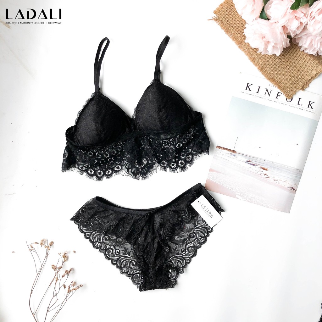 Áo lót bralette croptop ren sexy cho nữ hàng thiết kế Ladali