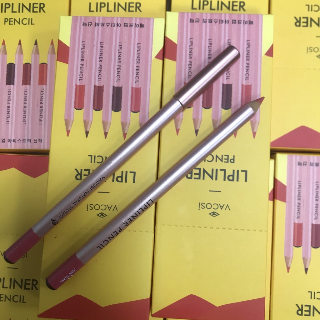 Chì Kẻ Viền Môi Vacosi Lipliner Pencil 3g kẻ viền môi đủ màu