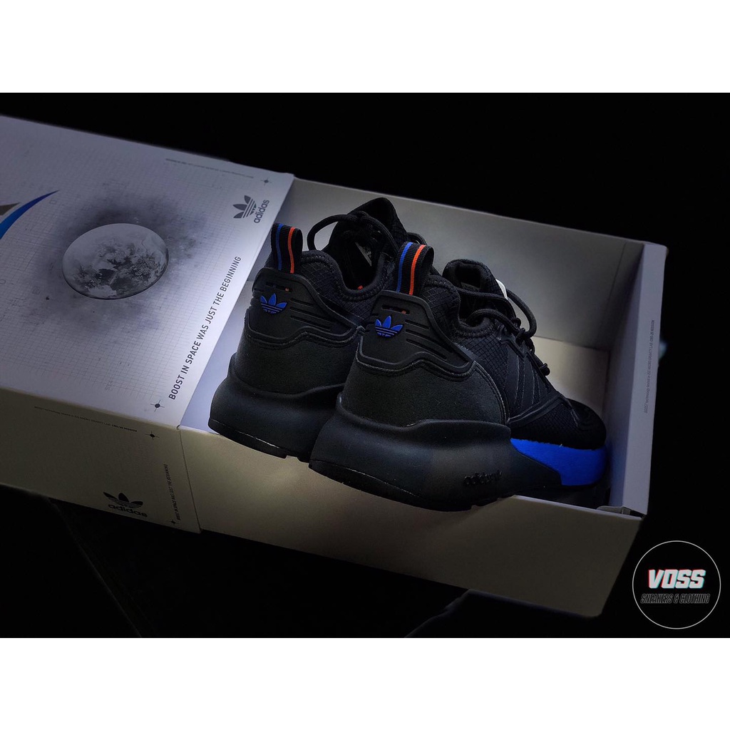 Giày Adidas ZX 2K Boost "Black Glow Blue" FX7029 - Hàng chính hãng - Voss Authentic