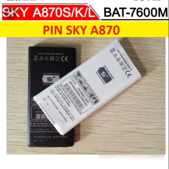 Pin sky A870 BAT - 7600M zin có bảo hành
