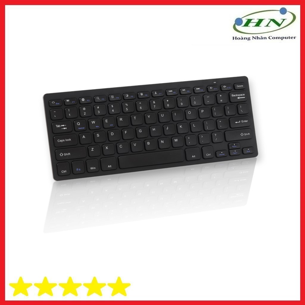 Bàn phím wireless bluetooth cho điện thoại ipad BK3001/BK006 đen