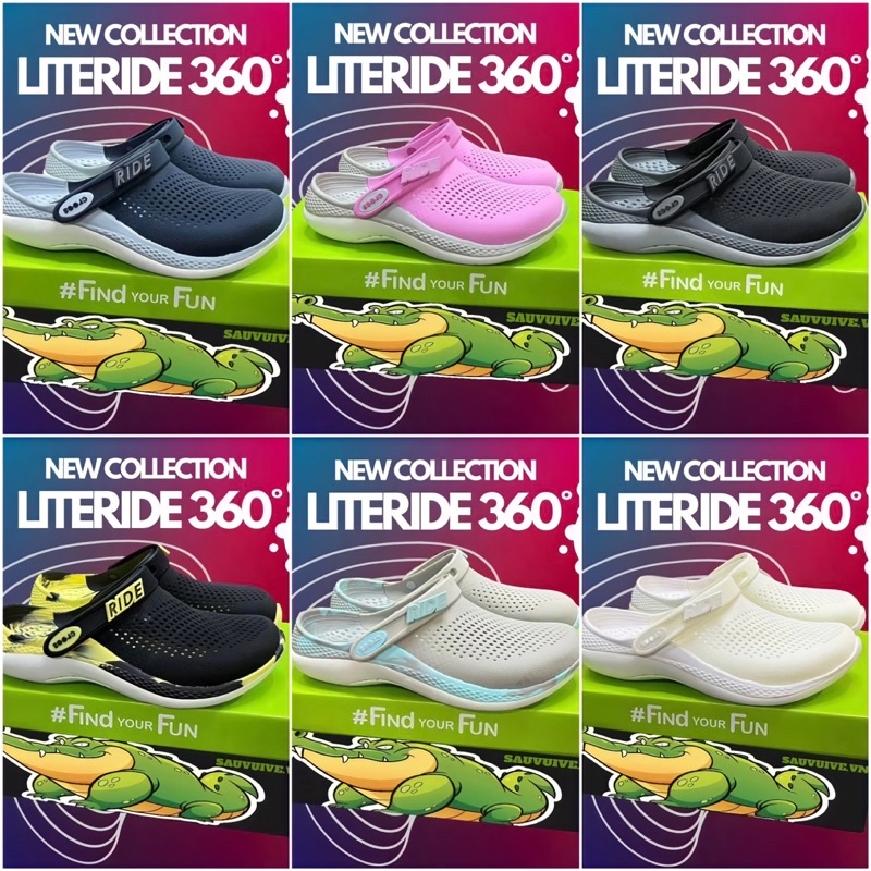 MẪU MỚI 2022 dép cross literdire nhiều mầu cho nam và nữ siz 35 36 37 38 39 40 41 42 43 44 45