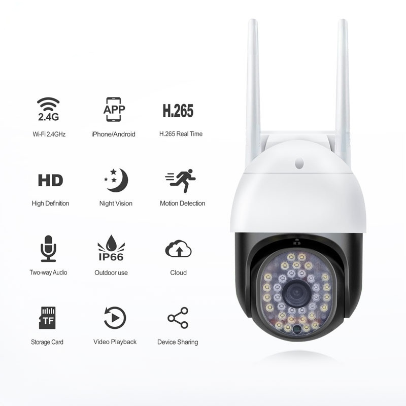 CAMERA APP YOOSEE WIFI NGOÀI TRỜI 1080p CHỐNG NƯỚC ,QUAY ĐÊM CÓ MÀU - BẢO HÀNH 12 THÁNG