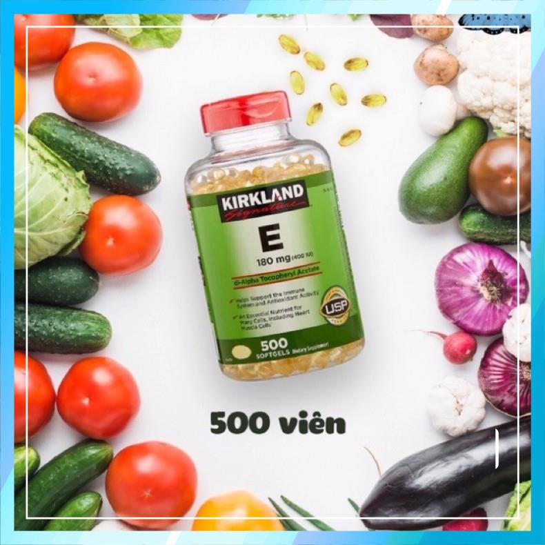 VITAMIN E 180MG (400 IU) KIRKLAND 500 VIÊN CỦA MỸ