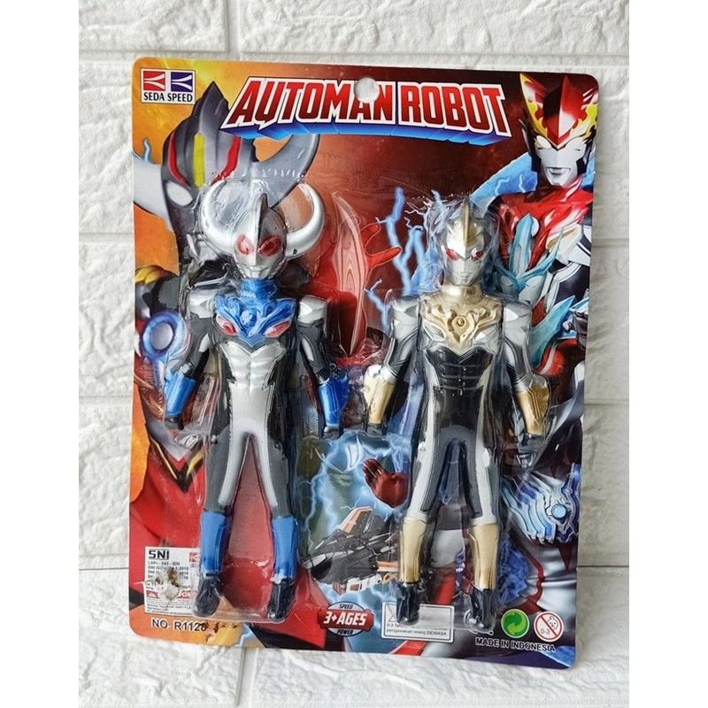 Set 2 Mô Hình Đồ Chơi Siêu Nhân Ultraman Robot Độc Đáo Cho Bé Trai