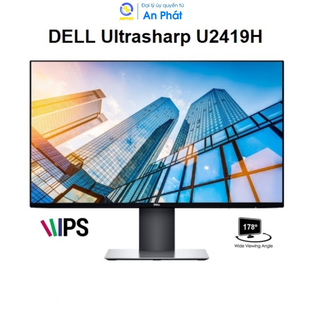 Màn Hình Dell U2419H 23.8&quot; WHD LED 1920x1080 HDMI DP USB 3.0 (U2419H) - Chính Hãng