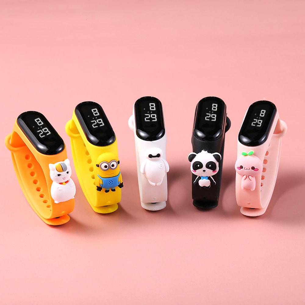 Mocho Đồng Hồ Thể Thao Điện Tử Hình Hoạt Hình Pikachu Winnie the Pooh Cho Trẻ Em