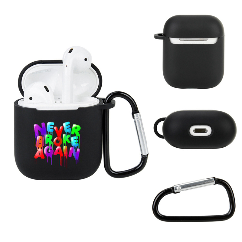 Vỏ Bảo Vệ Hộp Sạc Tai Nghe Airpods Hình Yajief Hengjiui Never Broke Again