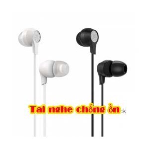 Giắc jack gộp tai nghe và mic ra jack cổng 3.5mm âm/ Tai nghe nhét tai chống ồn dùng cho máy tính điện thoại