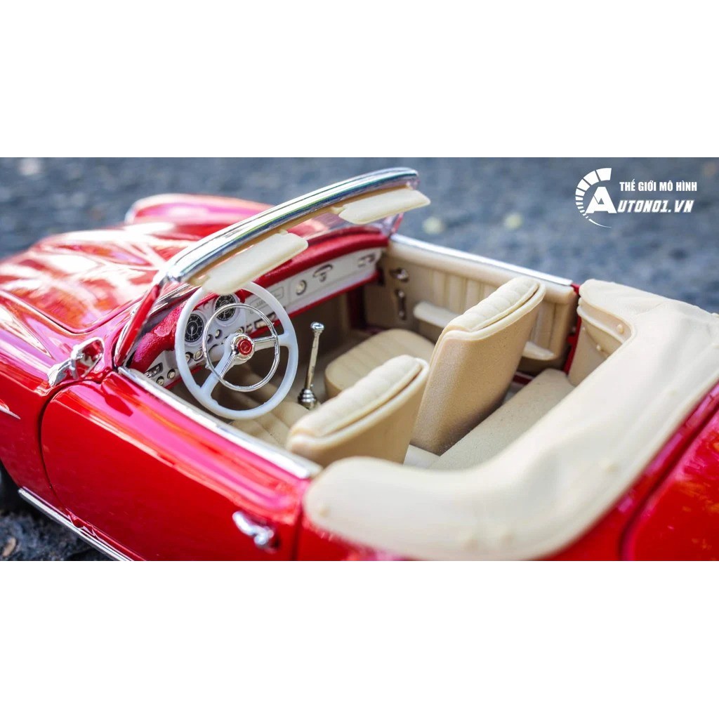 MÔ HÌNH XE MERCEDES BENZ 190SL (1955) RED 1:18 MAISTO 2677