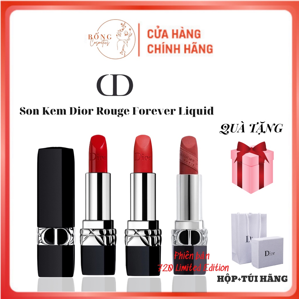 SALE Son Dior Rouge Matte Full Size, Son Dior Limited Rouge velvet chính hãng, Bống cosmestics