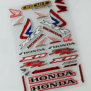 Honda Reflective Motorcycle Stickers Racing Motorcross Decals Decoration