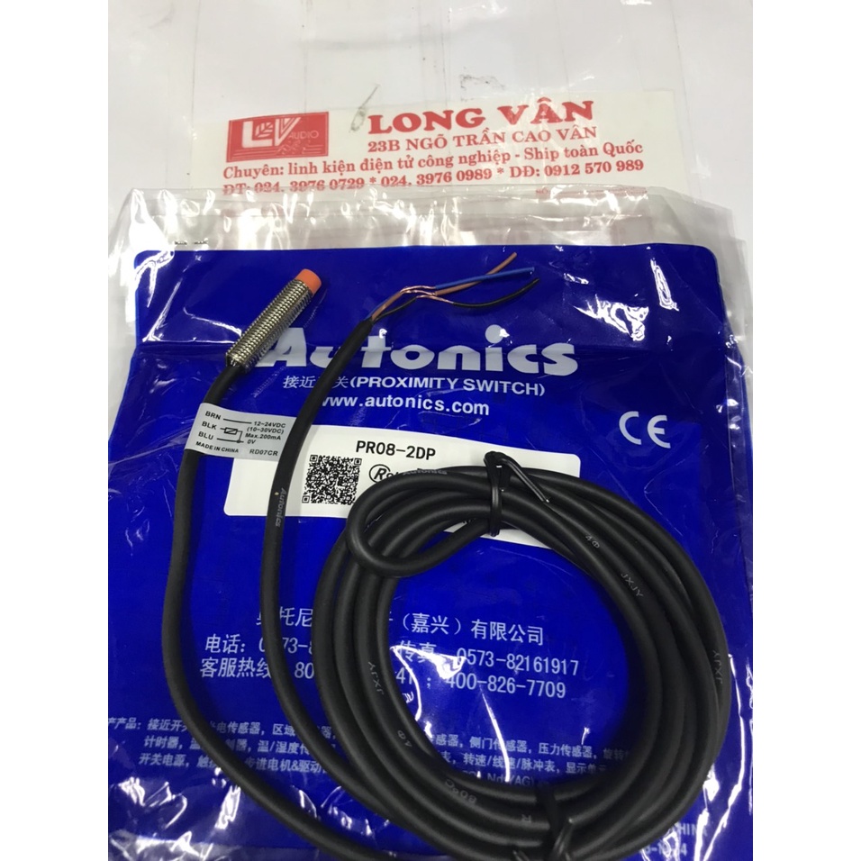 Cảm biến tiệm cận Autonics PR08-2DN/ PR08-2DP 2mm  12-24VDC