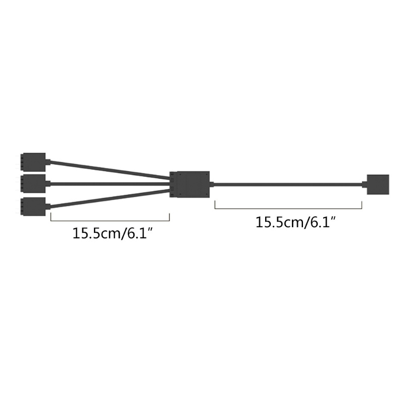 Dây Cáp Chữ Y Chia 1 Ra 3 Cổng ARGB LED 3 Pin 5V