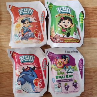 Sữa Kun cam/dâu/nho/socola túi 110ml