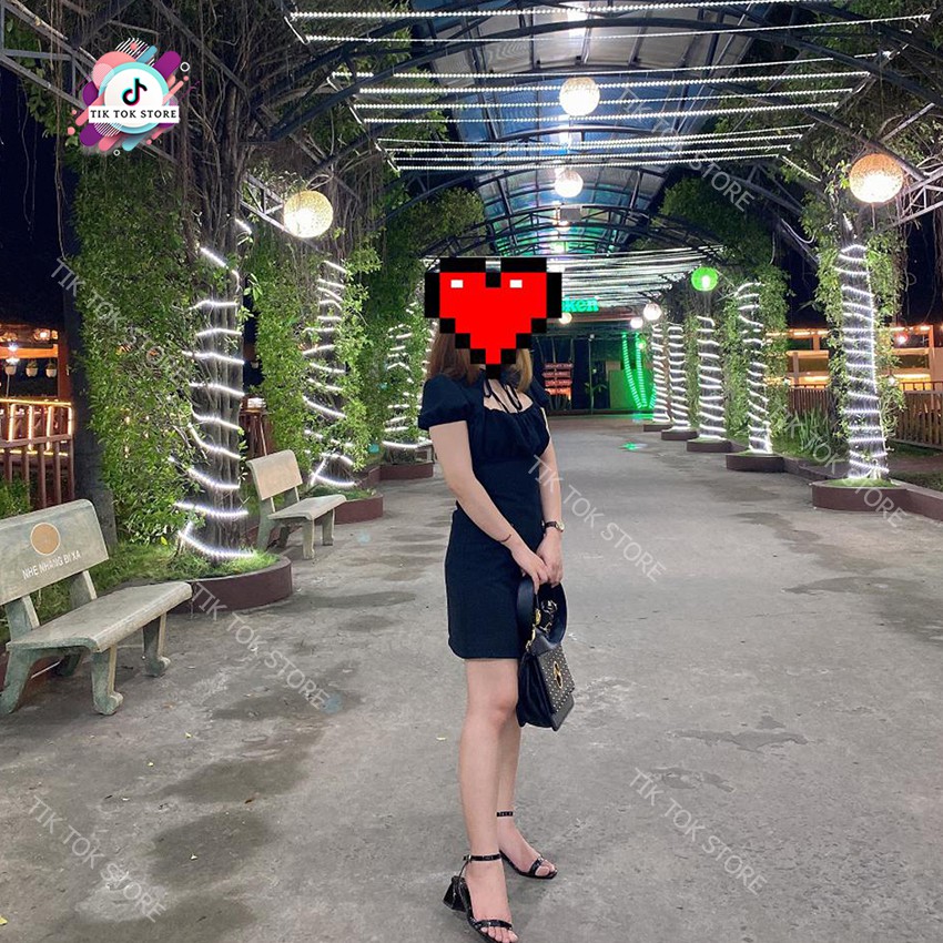 Đầm tay phồng, váy đũi (có mút, có dây kéo) TIK TOK STORE | BigBuy360 - bigbuy360.vn