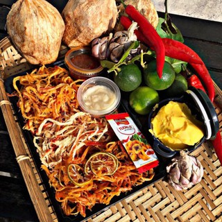 mực sợi mix 3 vị 300gr