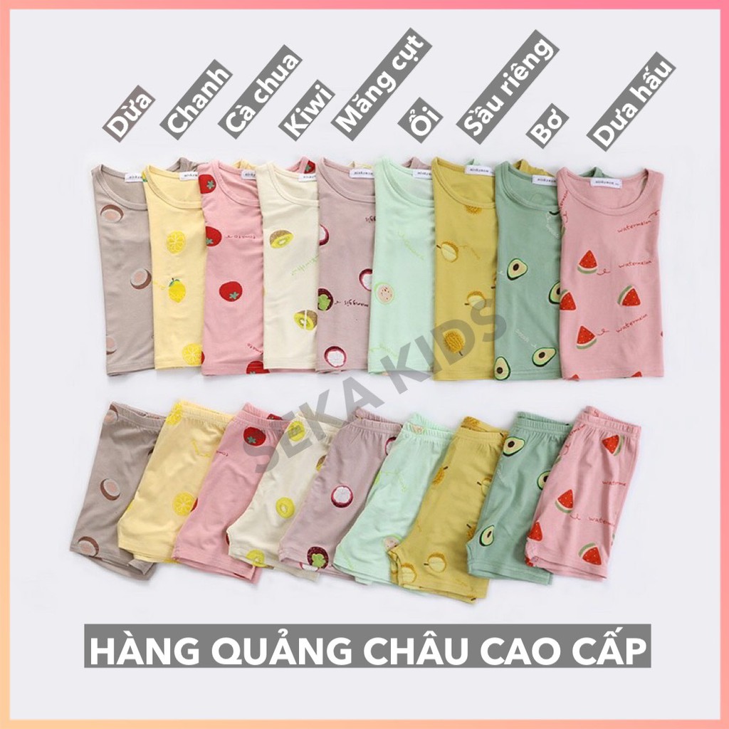 Bộ thun lạnh Minky Mom đồ bộ cộc tay mùa hè cho bé trai, bé gái SEKA 2103.26