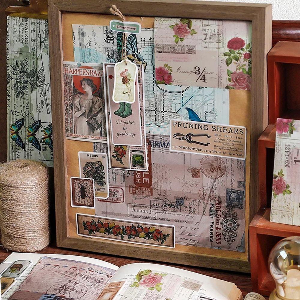 PEWANY Miếng Dán Ghi Chú DIY Sáng Tạo Phong Cách Retro
