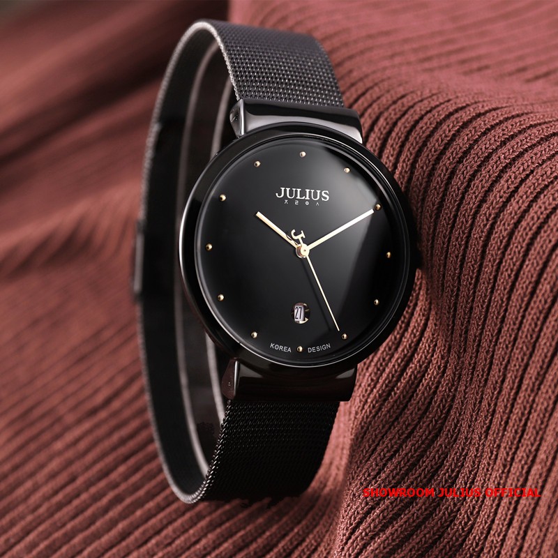 Đồng hồ nam Julius JA426 dây thép đen | Julius Official | BigBuy360 - bigbuy360.vn