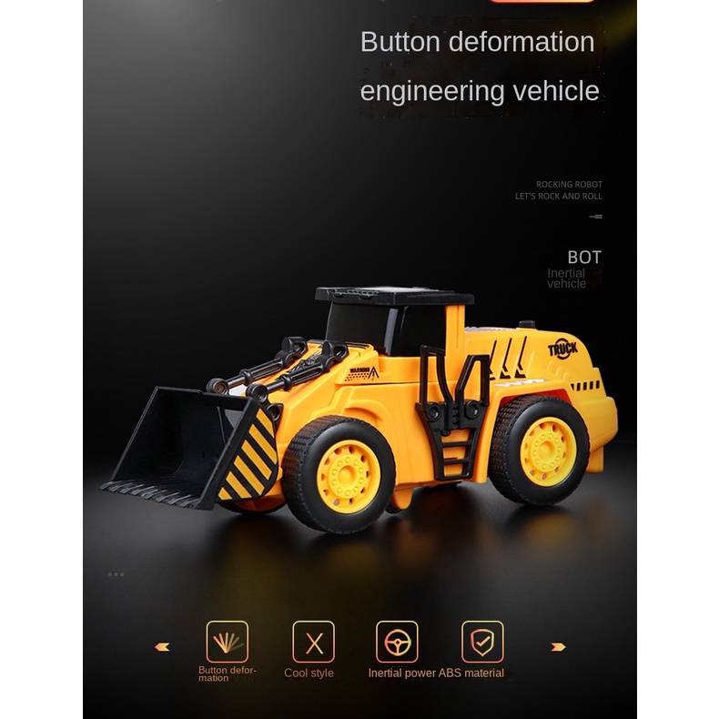 Đồ chơi robot biến hình một nút bấm cho trẻ em