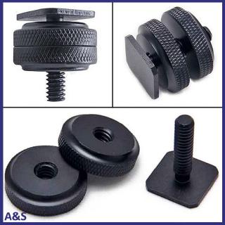 Đầu chuyển đổi gắn đèn flash và giá đỡ ba chân 1/4"