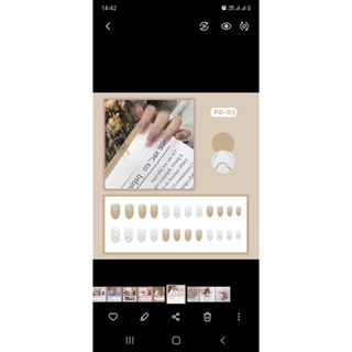 Bộ 24 Móng Tay Giả Nhiều Màu Sắc
